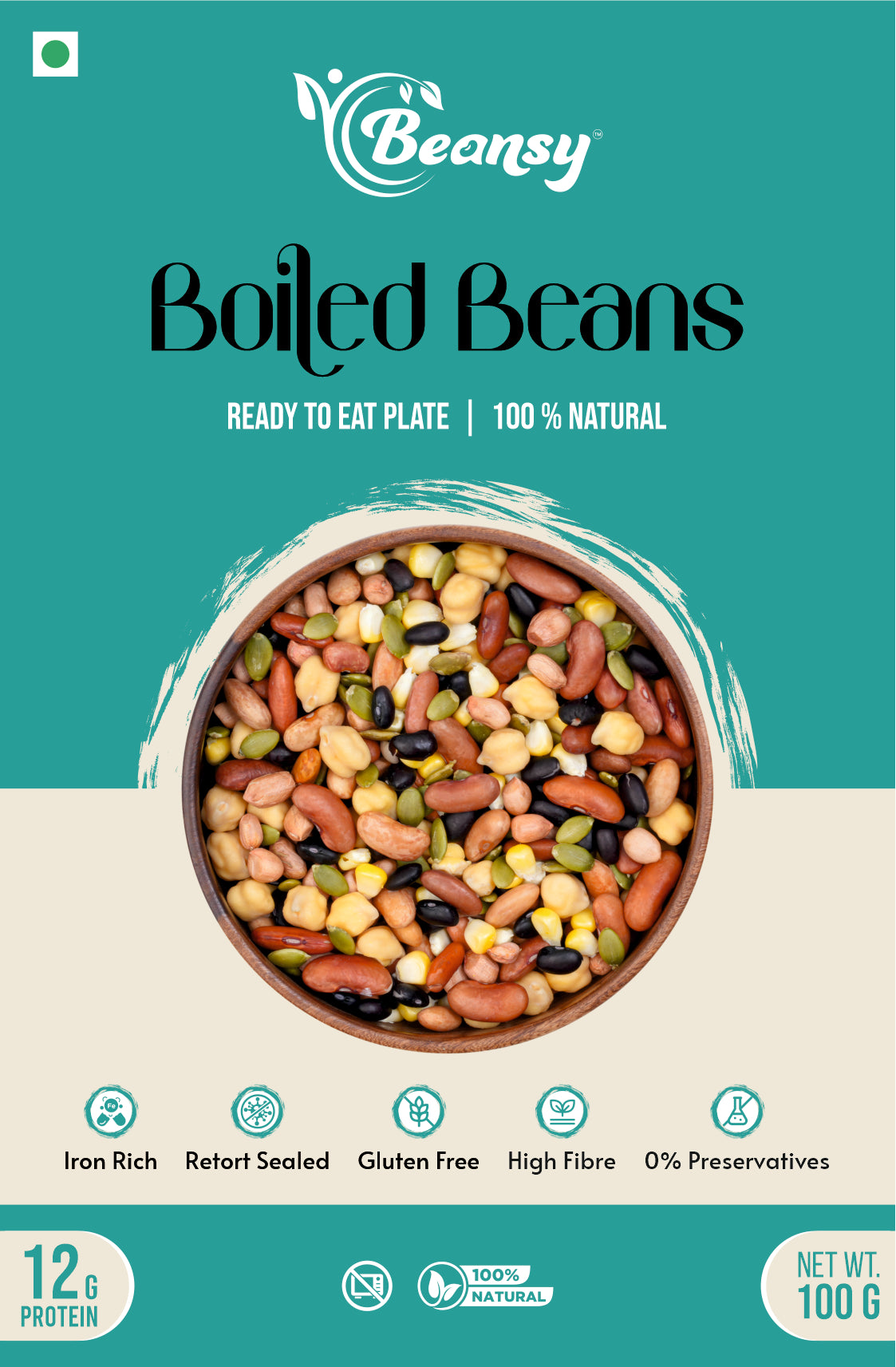 Mix Boiled Beans (100 gm) x Pack of 10