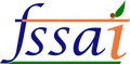 FSSAI logo with blue, orange, and green colors on a white background