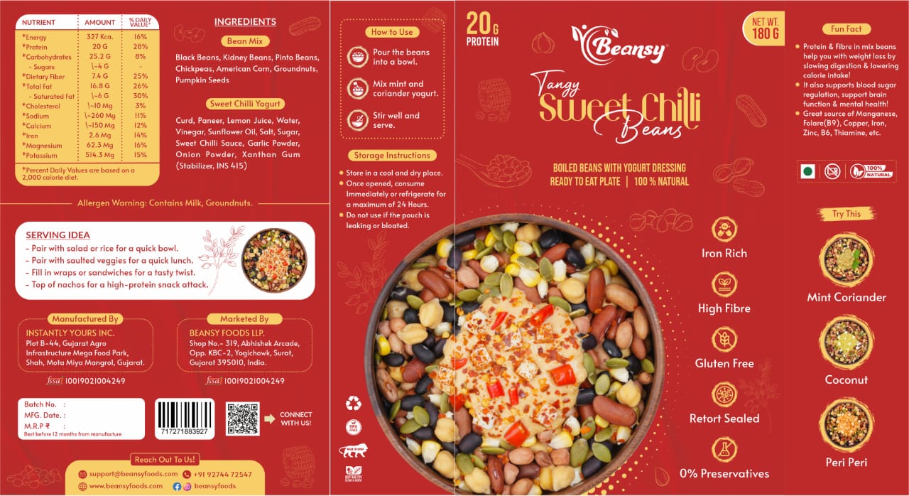 Tangy Sweet Chilli Beans