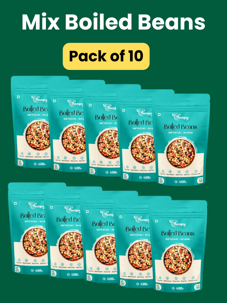 Mix Boiled Beans (100 gm) x Pack of 10