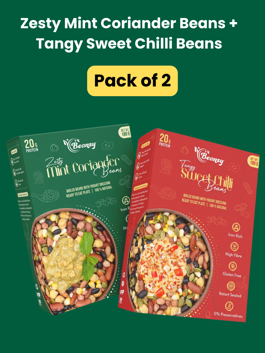 Zesty Mint Coriander Beans(180 gm) + Tangy Sweet Chilli Beans(180 gm
