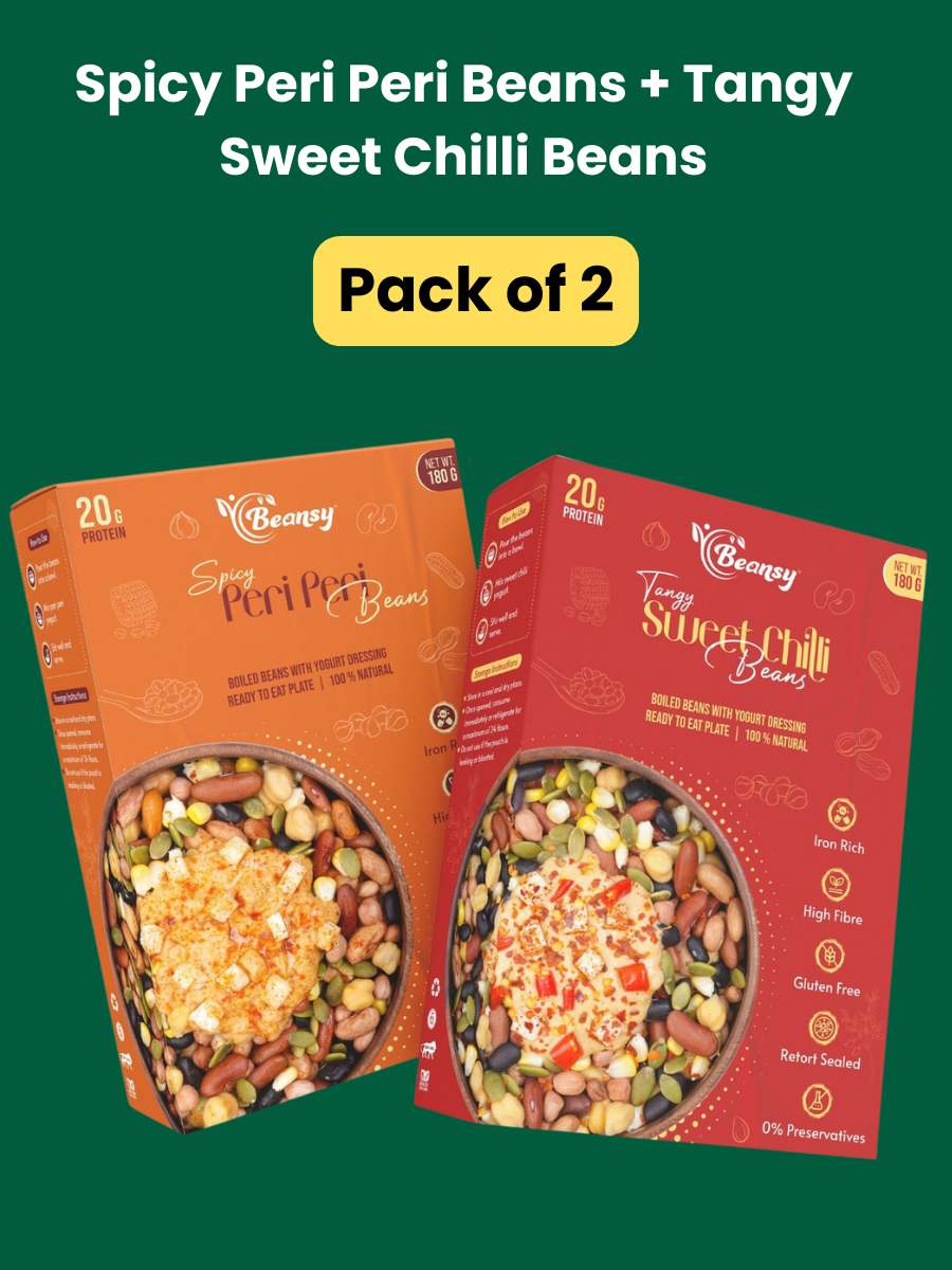 Spicy Peri Peri Beans(180 gm) + Tangy Sweet Chilli Beans(180 gm)