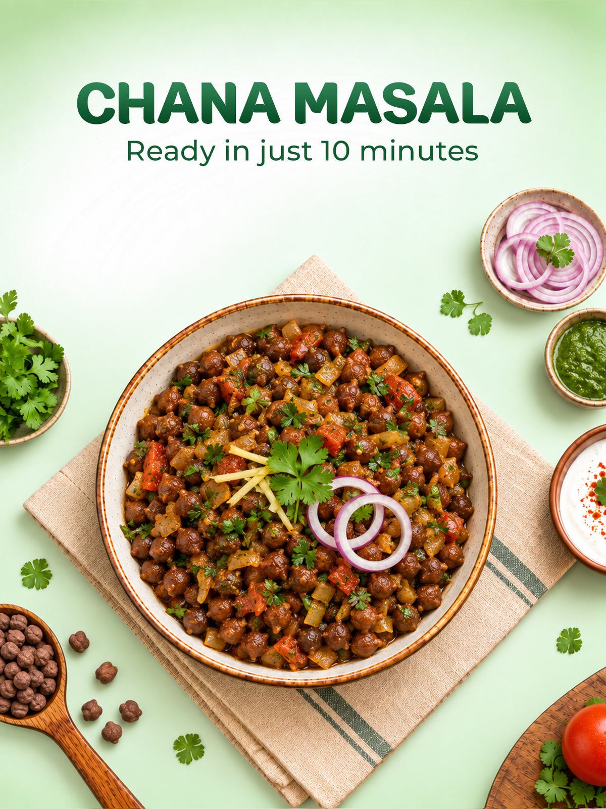 Cooked Kala Chana
