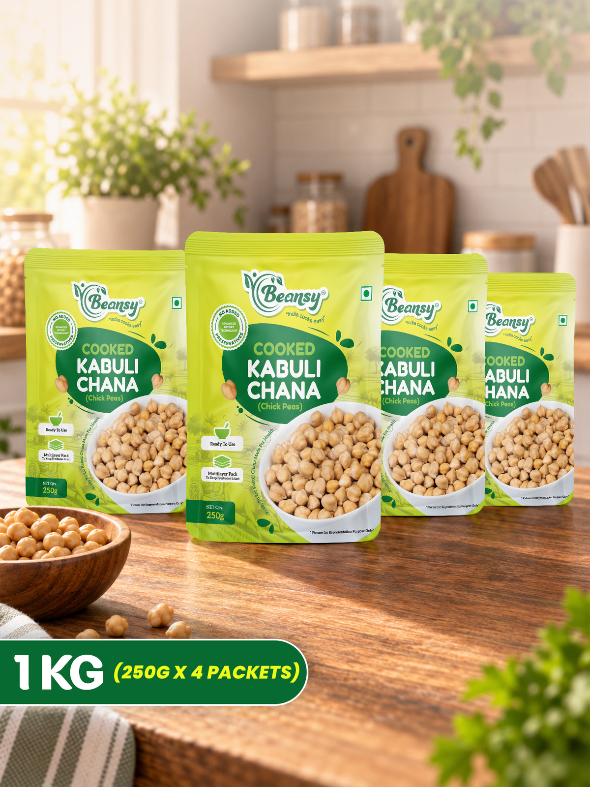 Cooked Kabuli Chana