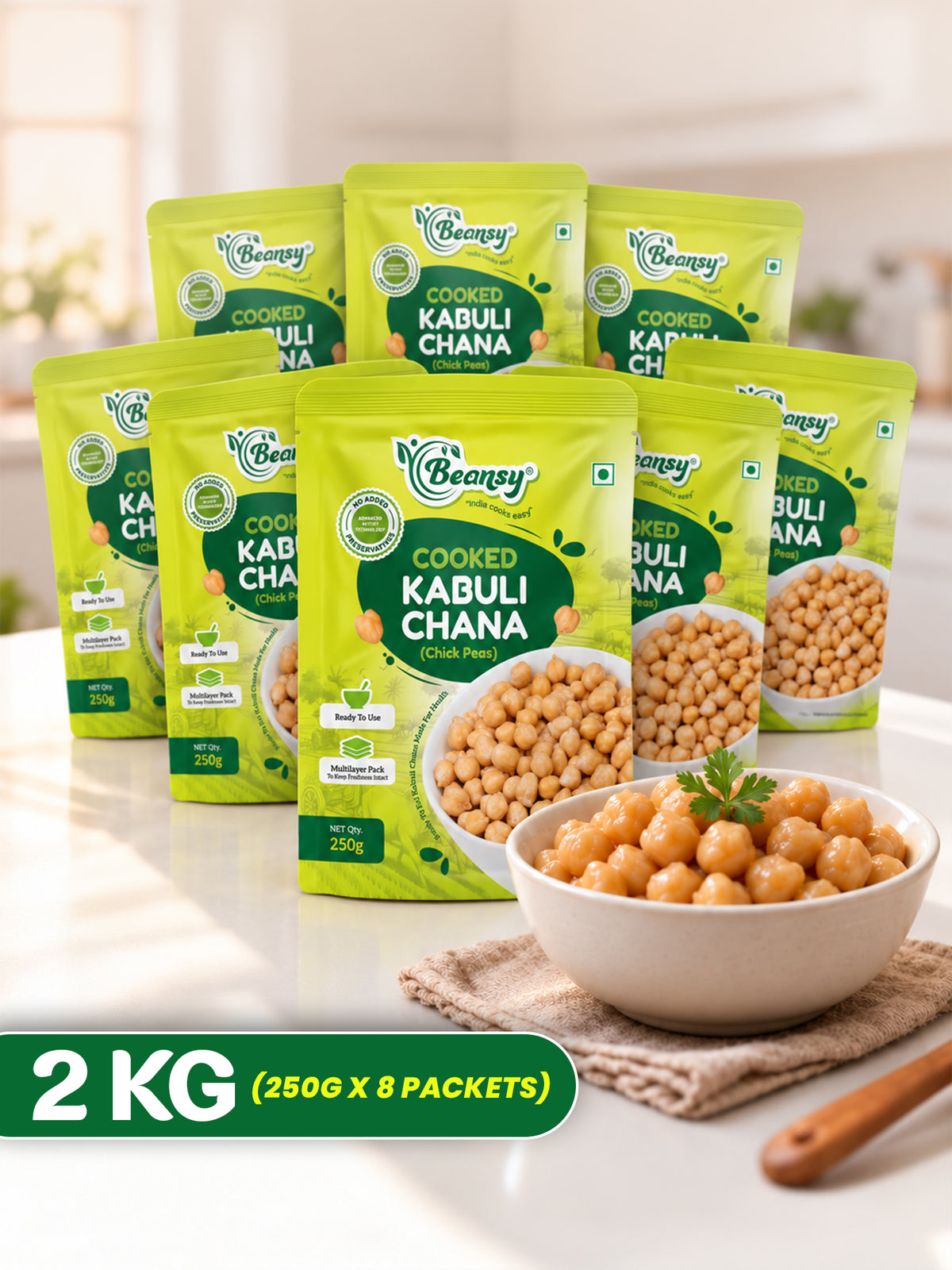 Cooked Kabuli Chana