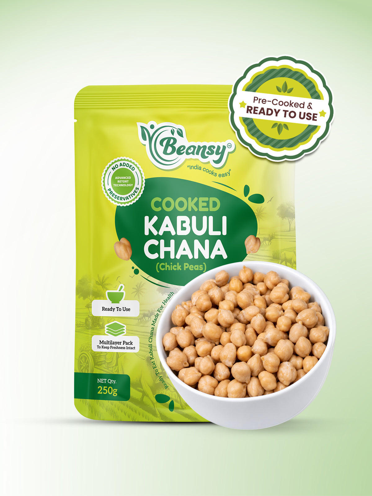 Cooked Kabuli Chana