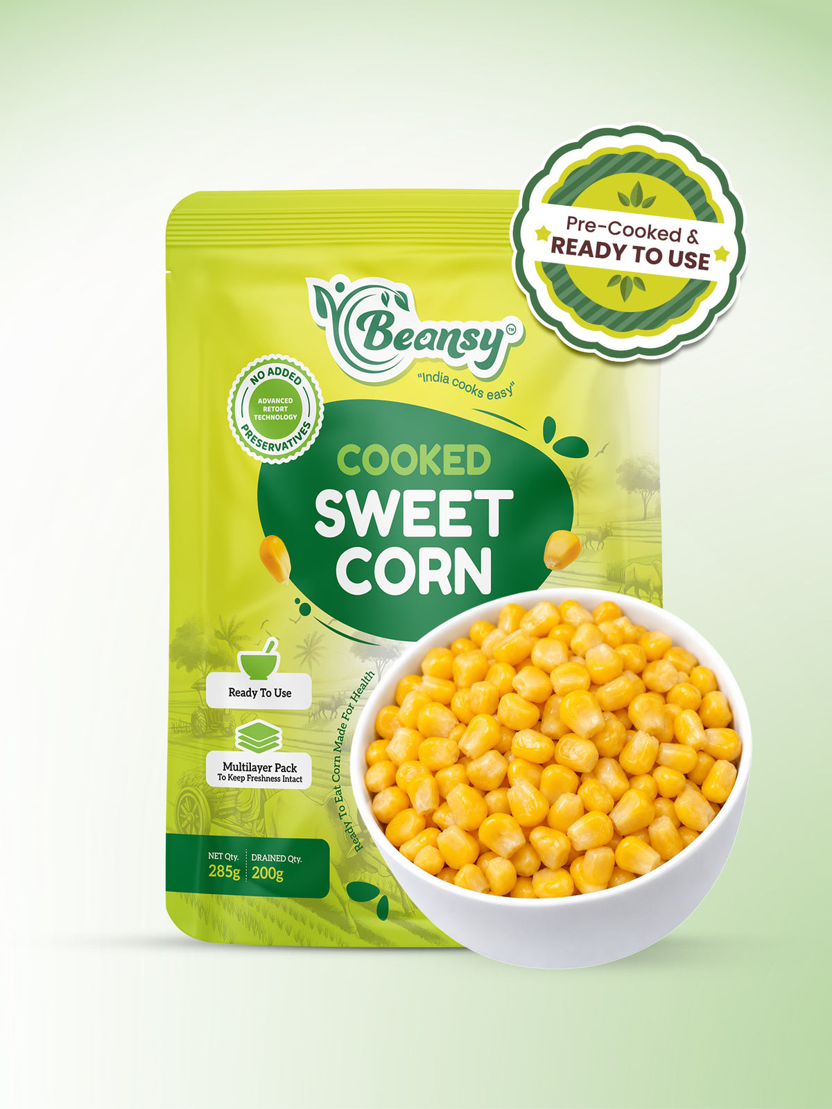 Cooked Sweet Corn
