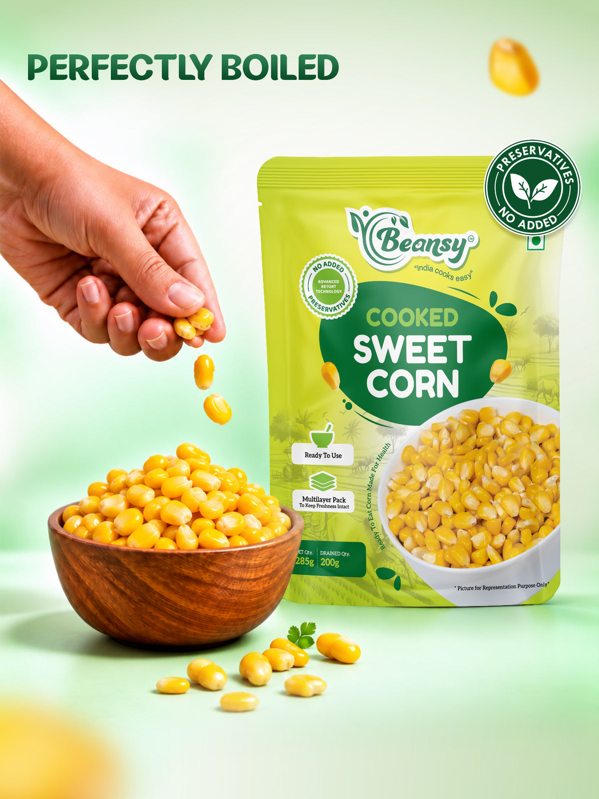 Cooked Sweet Corn 1