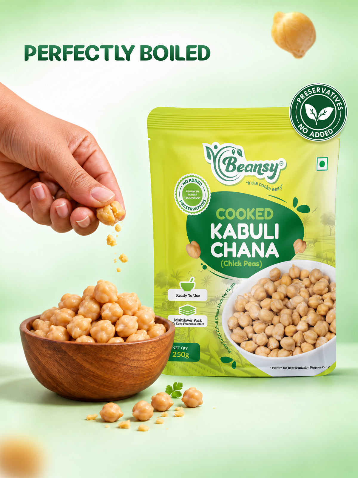 Cooked Kabuli Chana