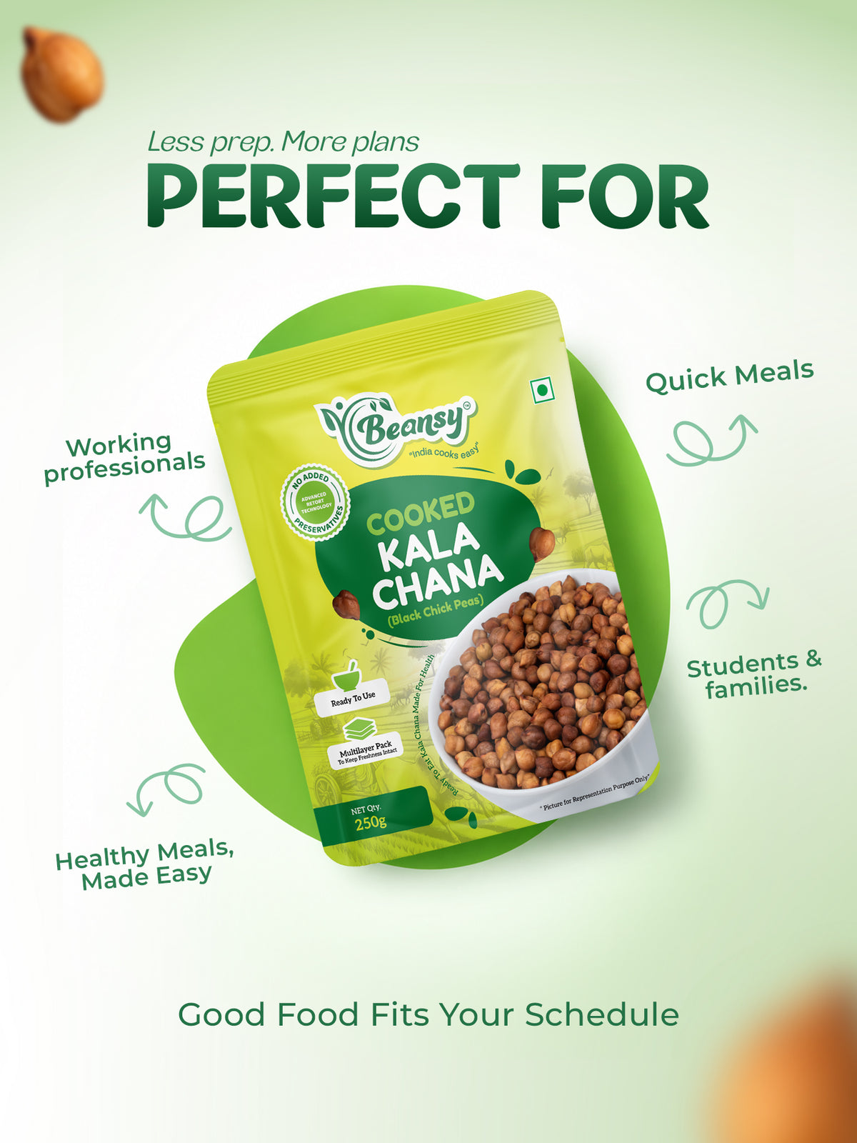 Cooked Kala Chana