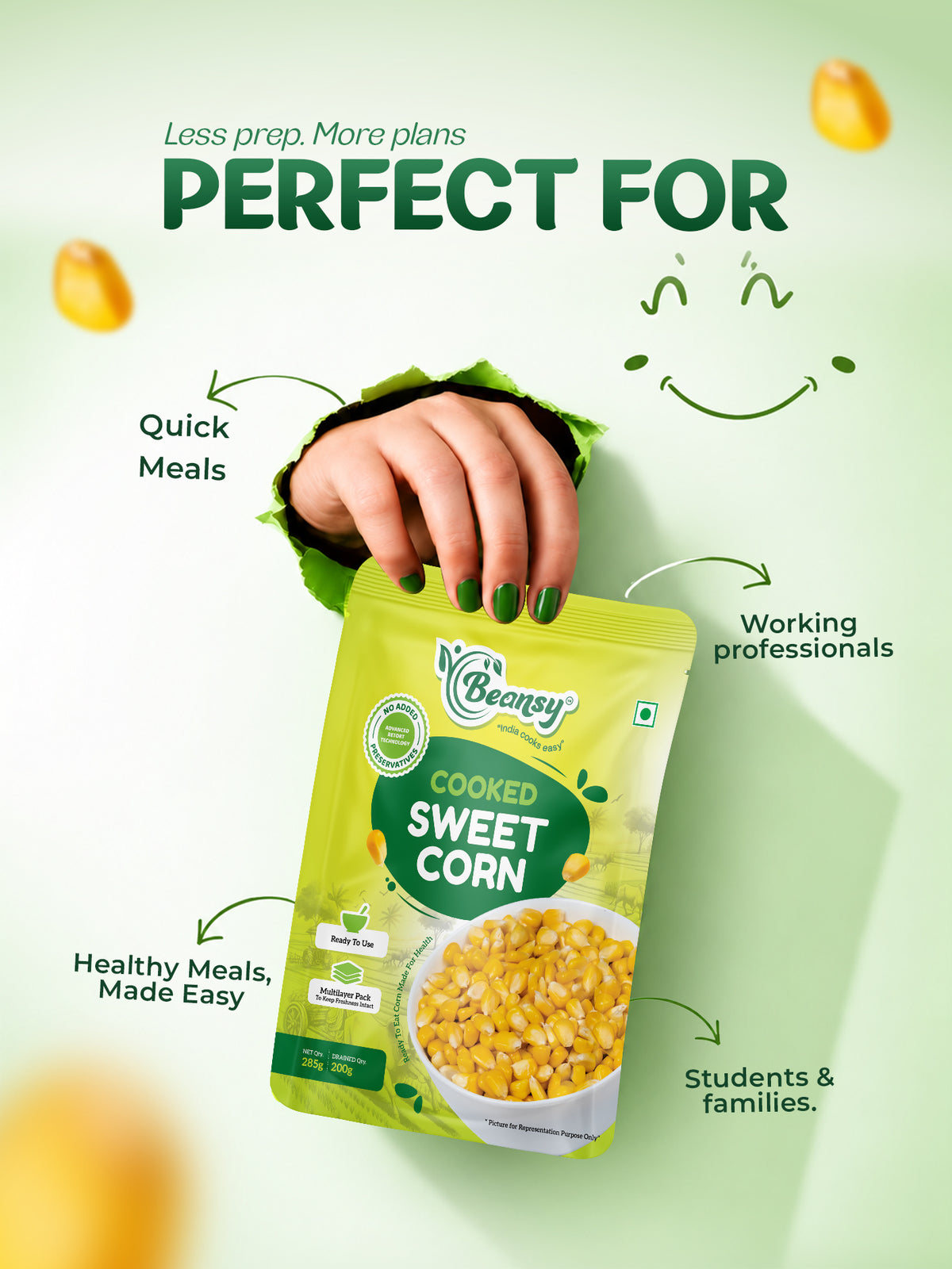 Cooked Sweet Corn 1