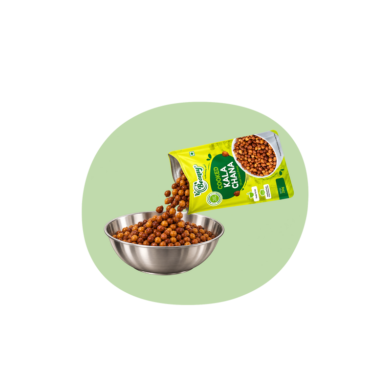 Cooked Kala Chana - Step 1